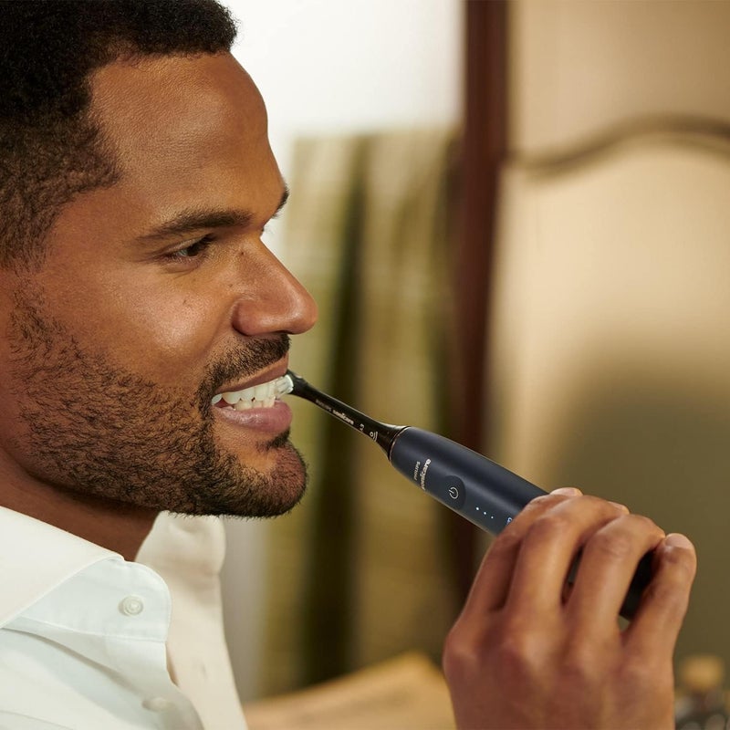 Philips Prestige 9900 Our Most Advanced Electric Toothbrush HX9992/12 with SenseIQ All-in-One Brush Head Artificial Intelligence in The Philips Sonicare App Colour: Midnight Blue - Image 3
